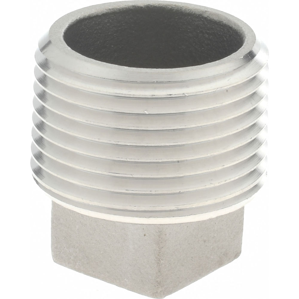 Merit Brass Pipe Square Head Plug: 3/4", 316 Stainless Steel - K617-12