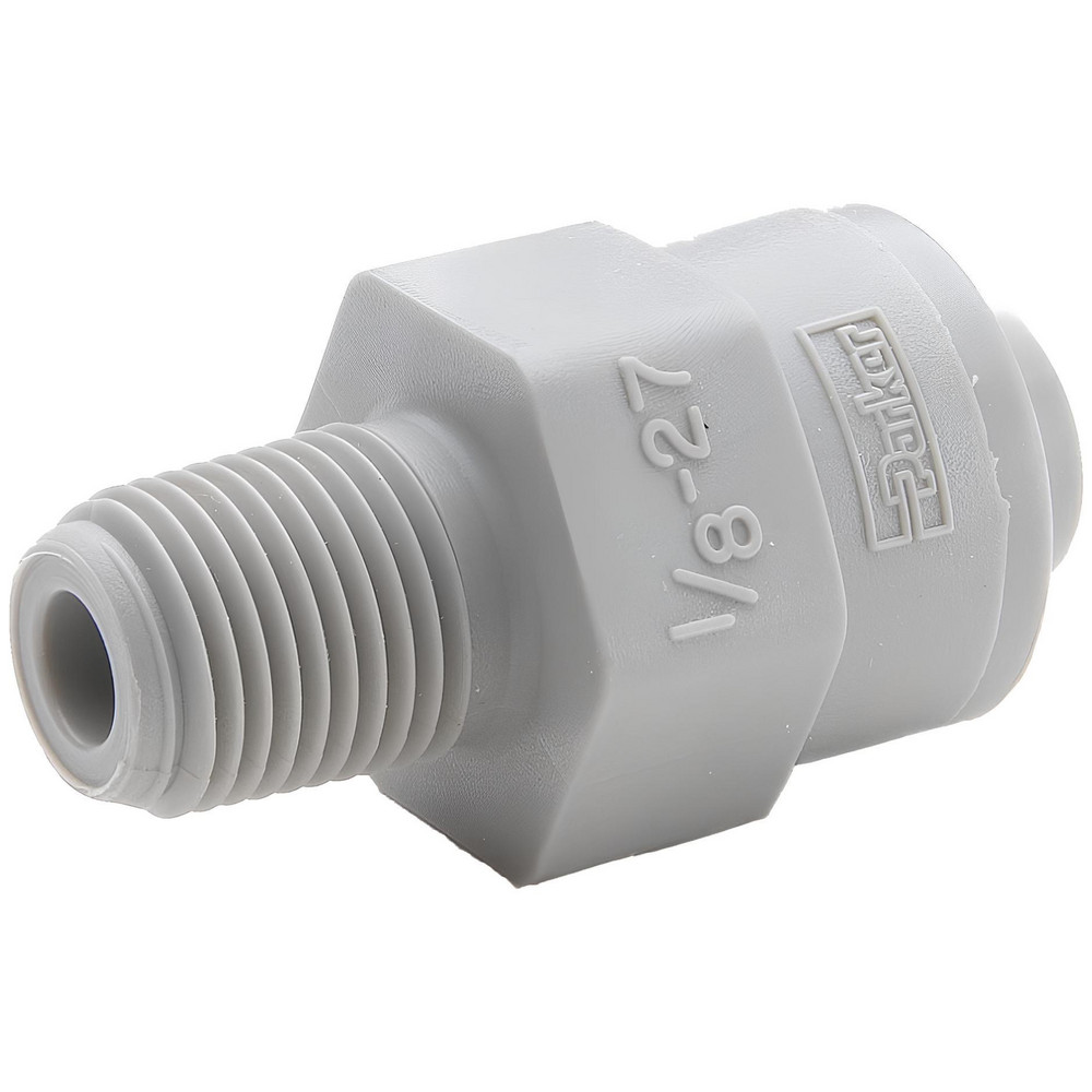 Parker Push-to-Connect Tube x Pipe Fitting: Connector, NPTF, 5/16" OD - A5MC4-MG