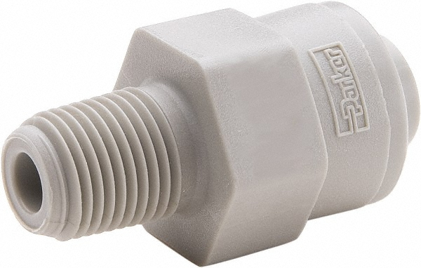 Parker Push-to-Connect Tube x Pipe Fitting: Connector, NPTF, 5/16" OD - A5MC4-MG