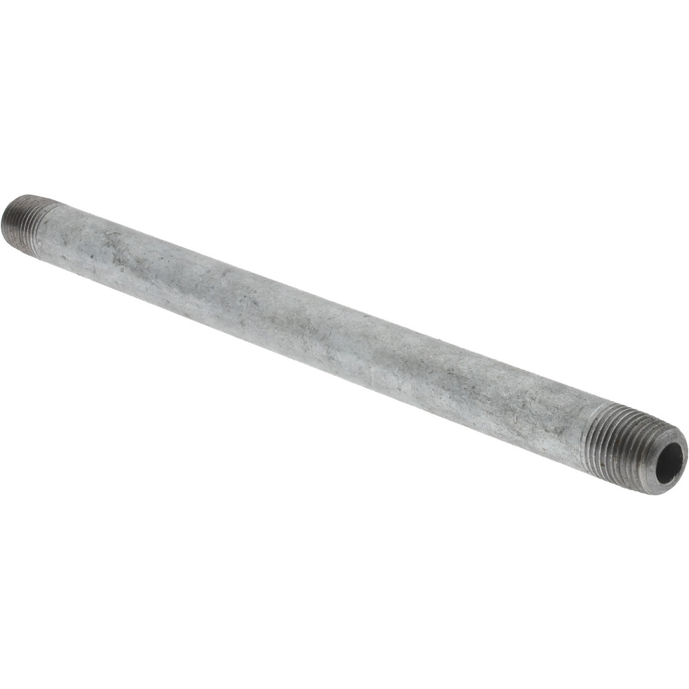 Value Collection Galvanized Pipe Nipple: 1/8", 5-1/2" Long, Schedule 40, Steel - MSCNG01055