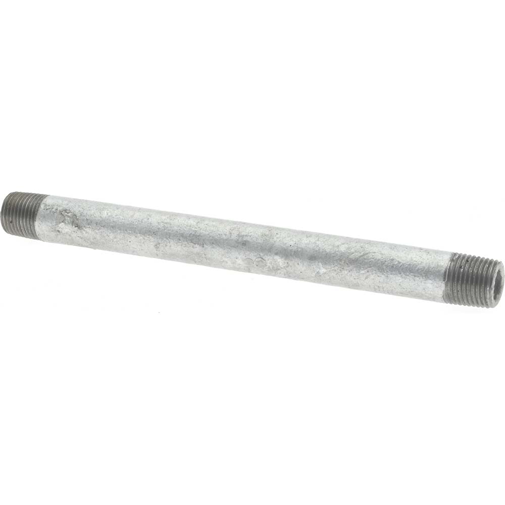 Value Collection Galvanized Pipe Nipple: 1/8", 5-1/2" Long, Schedule 40, Steel - MSCNG01055