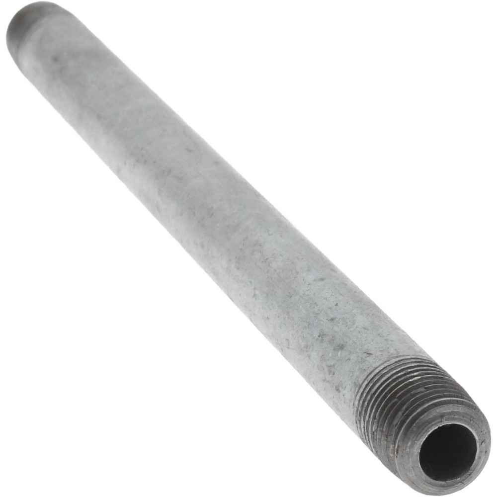 Value Collection Galvanized Pipe Nipple: 1/8", 5-1/2" Long, Schedule 40, Steel - MSCNG01055