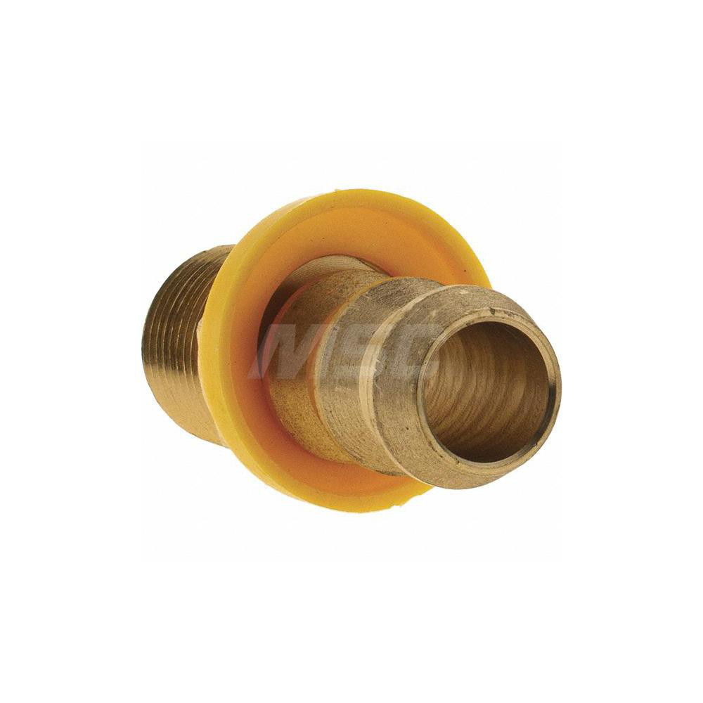 Value Collection Barbed Push-On Hose Male Connector: 3/8" NPTF, Brass - 2750002830