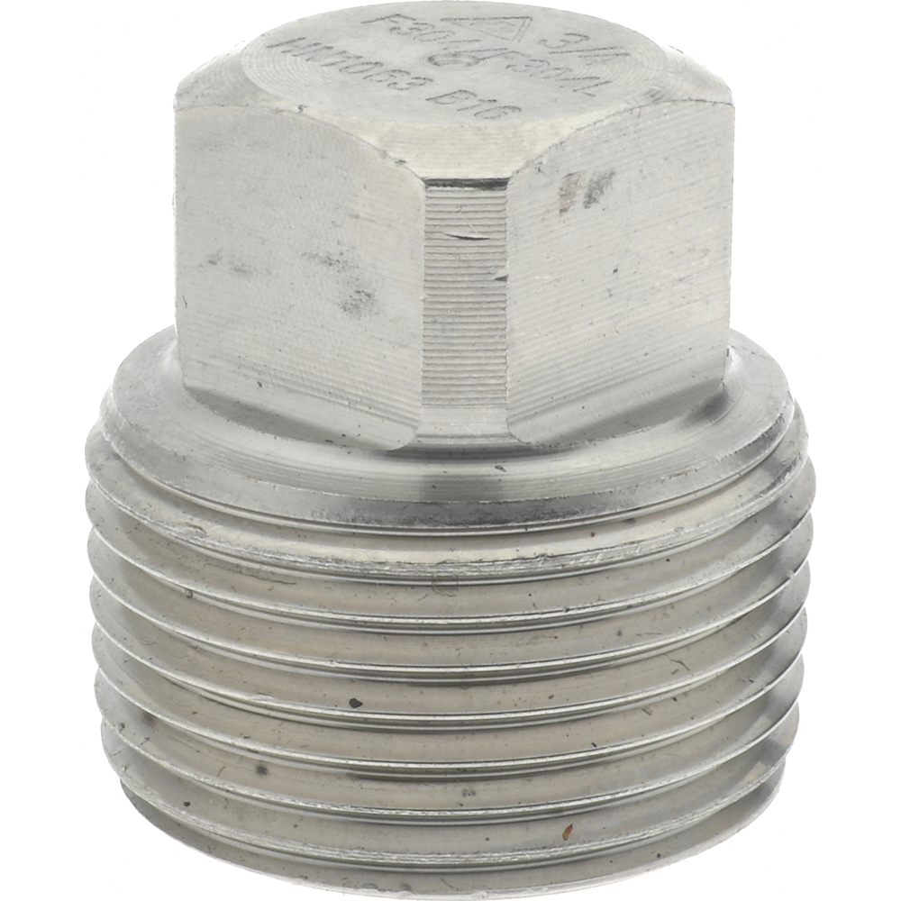 Merit Brass Pipe End Cap: 1", 304 & 304L Stainless Steel - 3416D-16