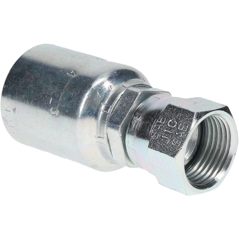 Parker Hydraulic Hose Female Swivel Fitting: 0.75" ID, 12 mm, 3/4" - 10743-12-12