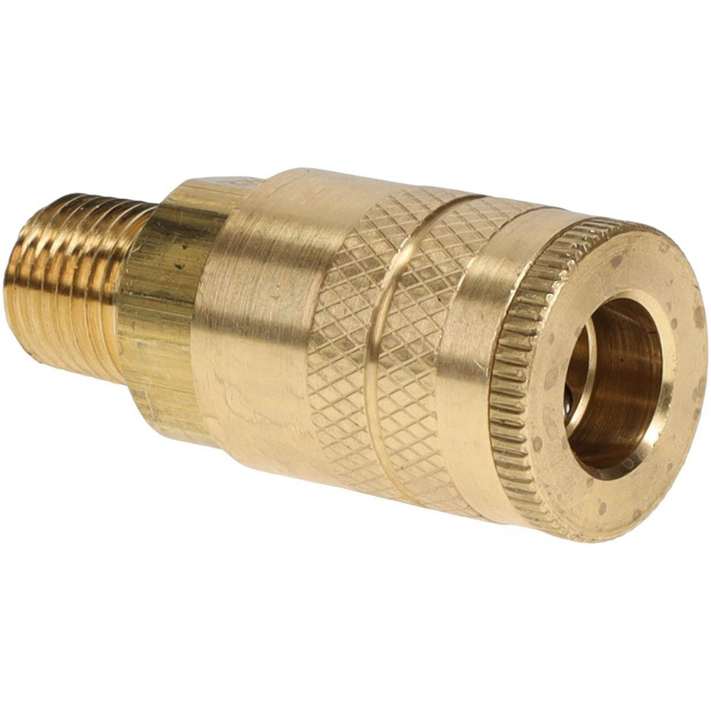 Parker Pneumatic Hose Coupling: 1/4-18, 1/4" Body Dia, Lincoln Long Stem Interchange - B72-787