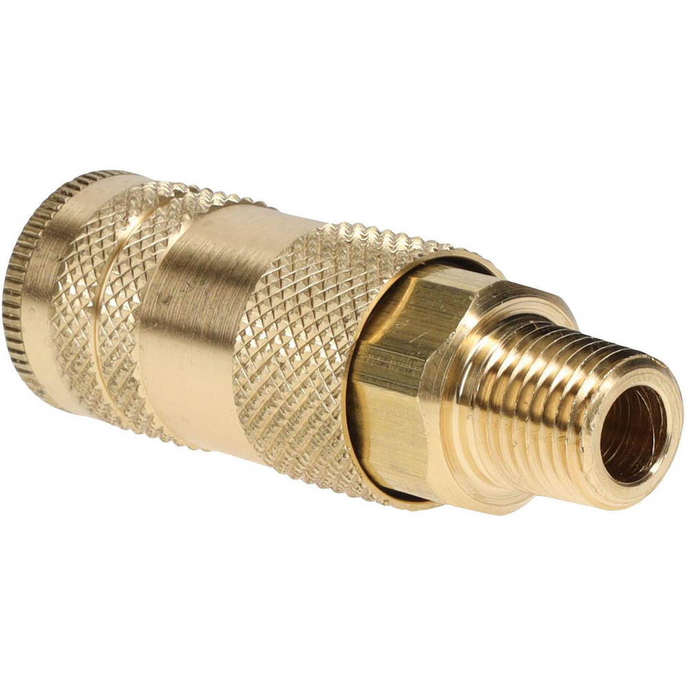 Parker Pneumatic Hose Coupling: 1/4-18, 1/4" Body Dia, Lincoln Long Stem Interchange - B72-787
