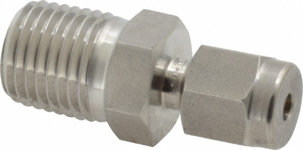 Ham-Let Pipe 90 deg Street Elbow: 1/4", 316 Stainless Steel - 3001123