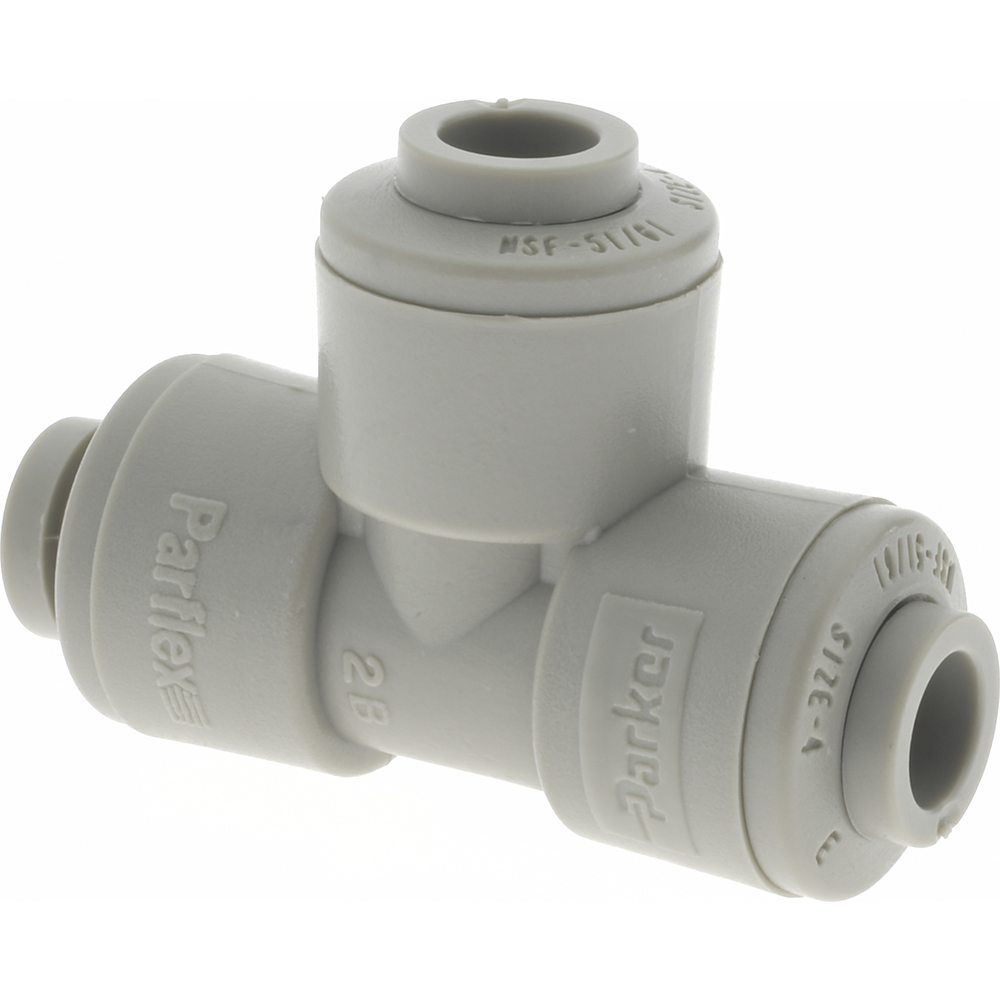 Parker Push-to-Connect Fitting: Male Elbow, NPTF, 1/4" OD - A4ME2-MG
