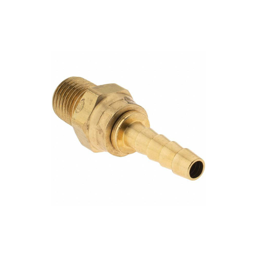 Parker Barbed Hose Fitting: 1/4" x 1/4" ID Hose, Male Swivel - 2748