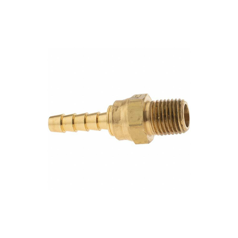 Parker Barbed Hose Fitting: 1/4" x 1/4" ID Hose, Male Swivel - 2748