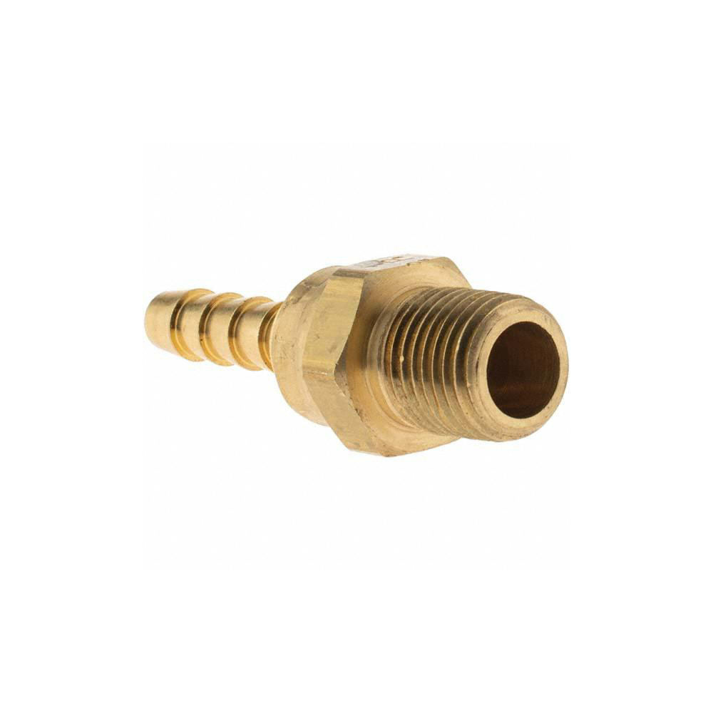 Parker Barbed Hose Fitting: 1/4" x 1/4" ID Hose, Male Swivel - 2748