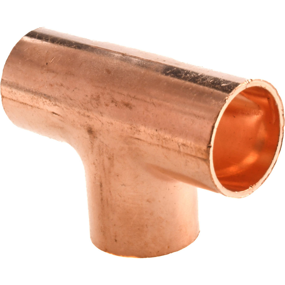 Mueller Industries Wrot Copper Pipe Tee: 3/8" Fitting, C x C x C, Solder Joint - W 04001