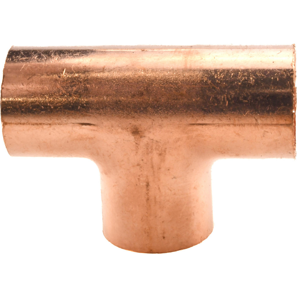 Mueller Industries Wrot Copper Pipe Tee: 3/8" Fitting, C x C x C, Solder Joint - W 04001