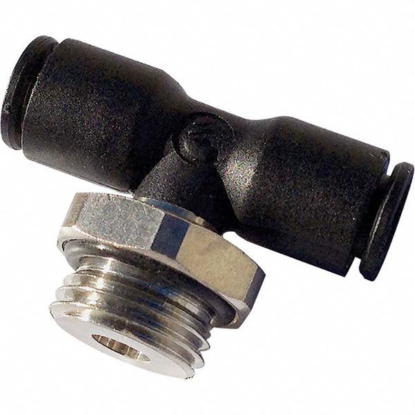 SMC PNEUMATICS Push-to-Connect Push-to-Connect Fitting: Branch Tee, M5x0.8 Thread, 4.00 mm OD - KQ2T04-M5A
