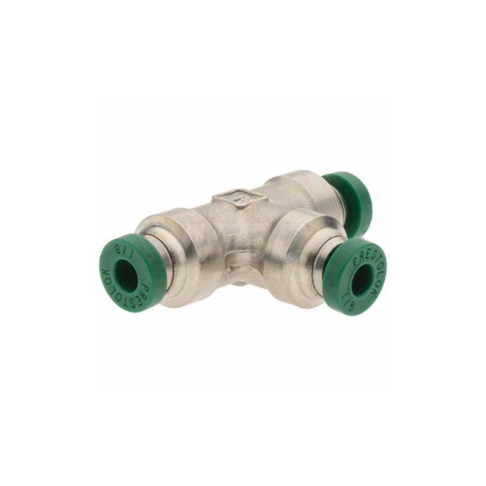 Parker Push-to-Connect Tube x Tube Fitting: Union Tee, 1/8" OD - 12565