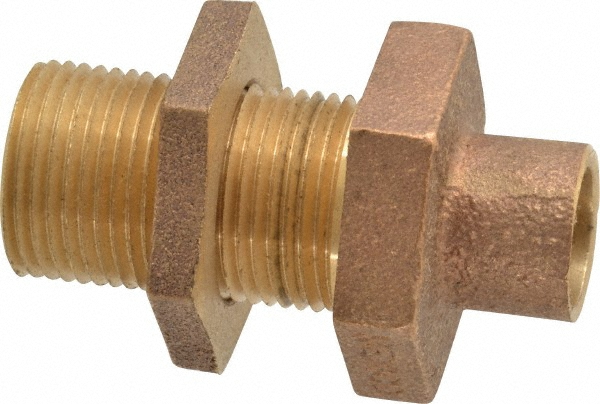 Legris Push-to-Connect Tube x Tube Fitting: Bulkhead Union, 1/2" OD - 3116 62 00