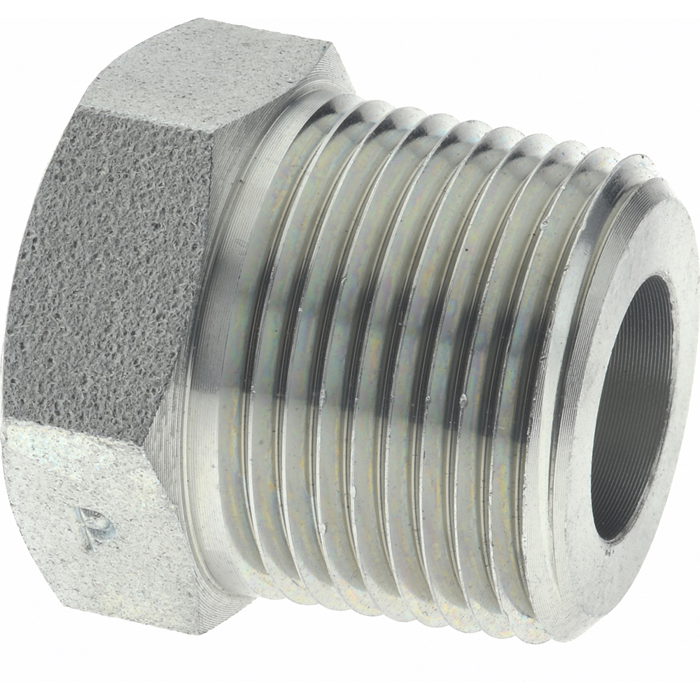 Parker Industrial Pipe Bushing: 3/8" Female Thread, 3/4" Male Thread, MNPTF x FNPTF - 3/4 X 3/8 PTR-S