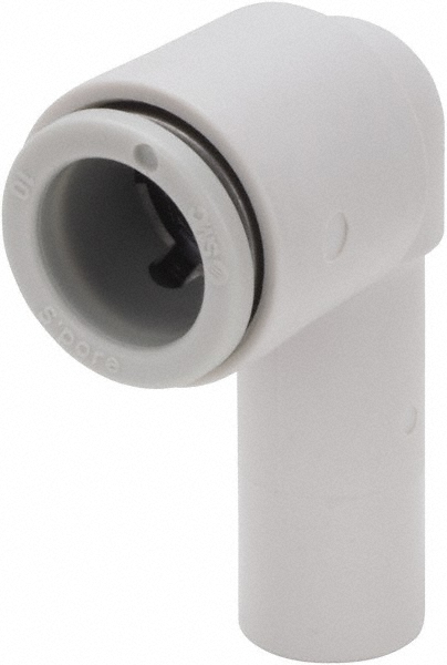 SMC PNEUMATICS Push-to-Connect Push-to-Connect Fitting: Plug-In Elbow, 4.00 mm OD - KQ2L04-99A