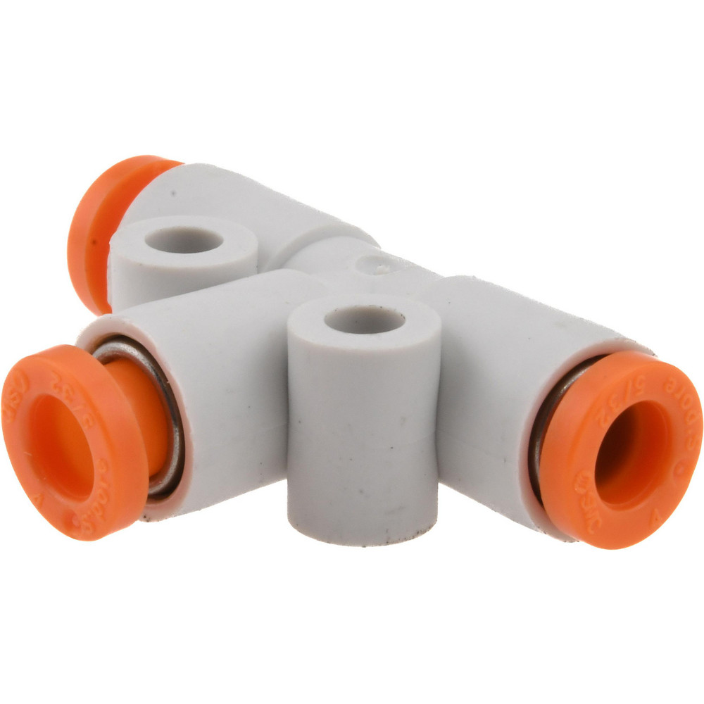 SMC PNEUMATICS Push-to-Connect Push-to-Connect Fitting: Y Connector, 3/16" OD - KQ2U05-00A