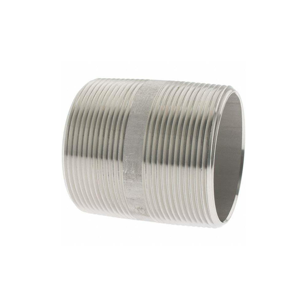 Value Collection Stainless Steel Pipe Nipple: 2" Pipe, Grade 304 & 304L - 4BN2*21/2