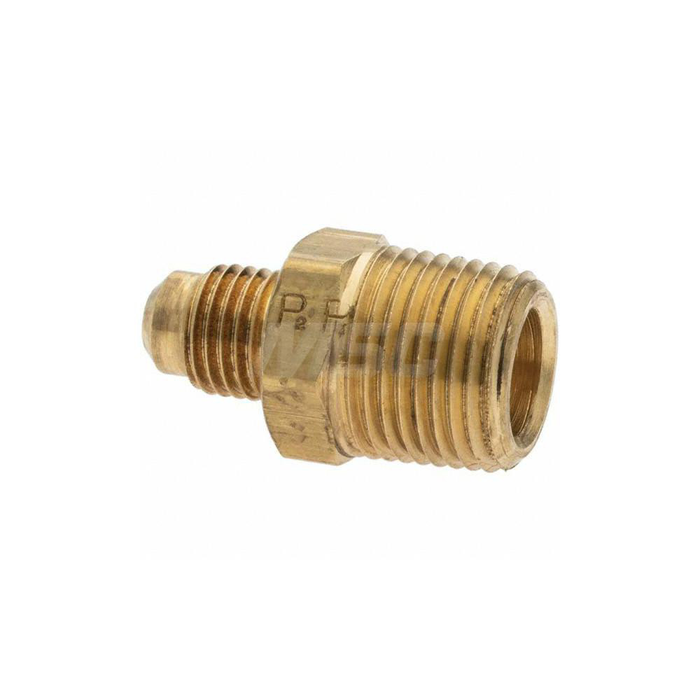 Parker Flared Tube Connector: 1/4" OD, 3/8-18 Thread - -11021-2