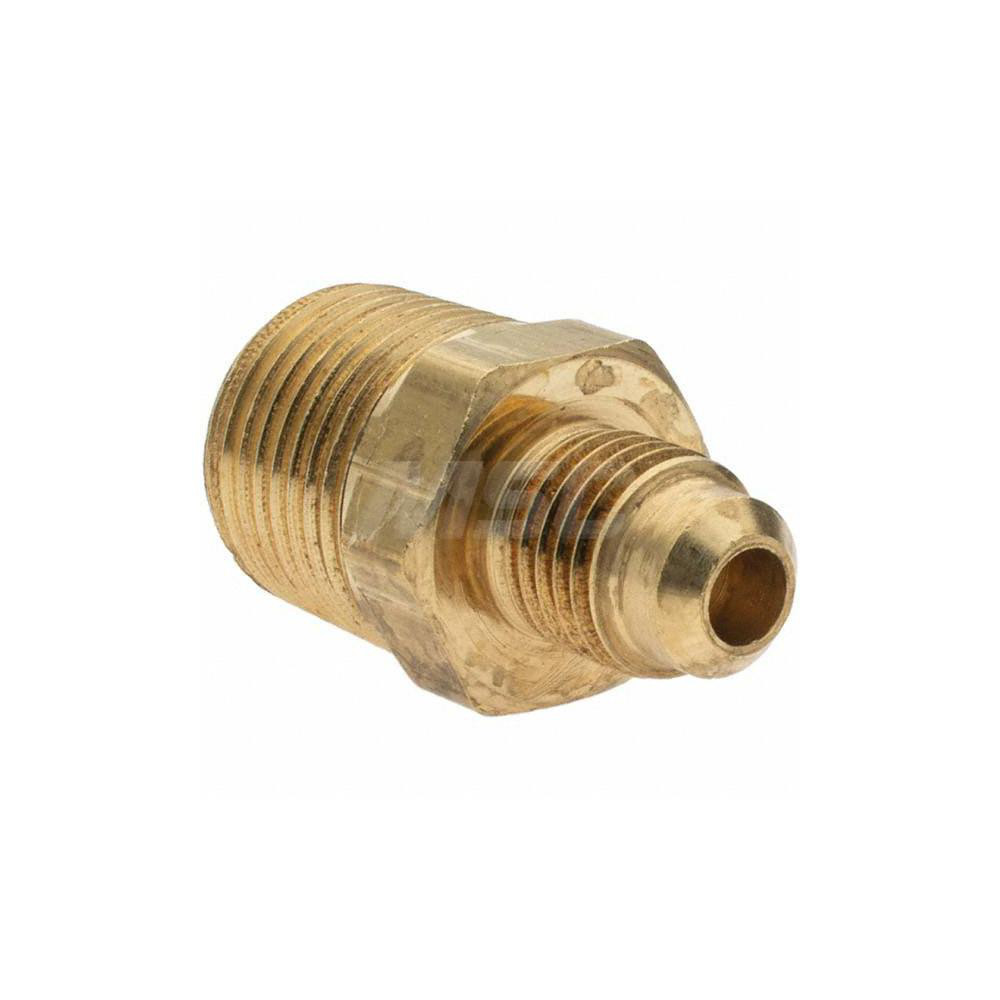 Parker Flared Tube Connector: 1/4" OD, 3/8-18 Thread - -11021-2