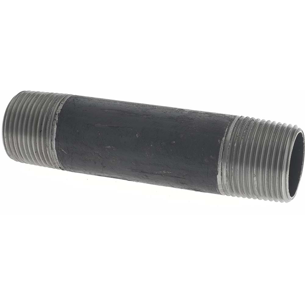 Value Collection Black Pipe Nipple: 3/4" Dia x 4" Long, Schedule 40 - MSCNB05040
