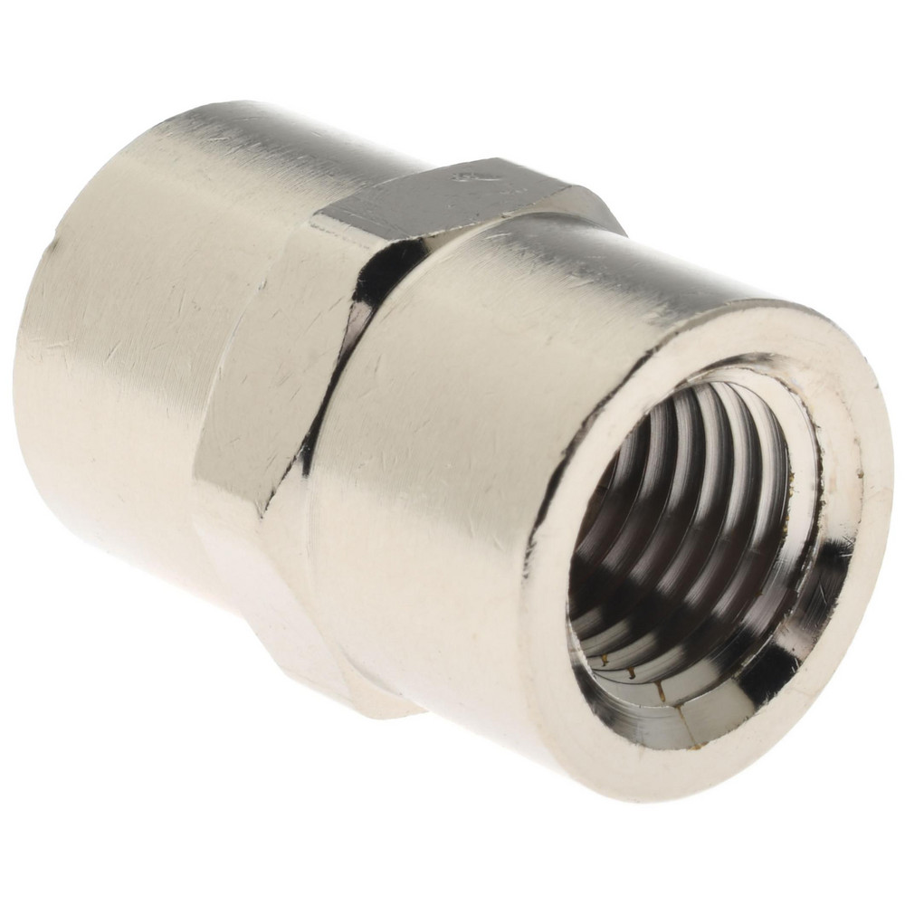 Merit Brass Brass Pipe Cross: 1/4" Fitting, Threaded, FNPT x FNPT x FNPT x FNPT, Class 125 - X110-04