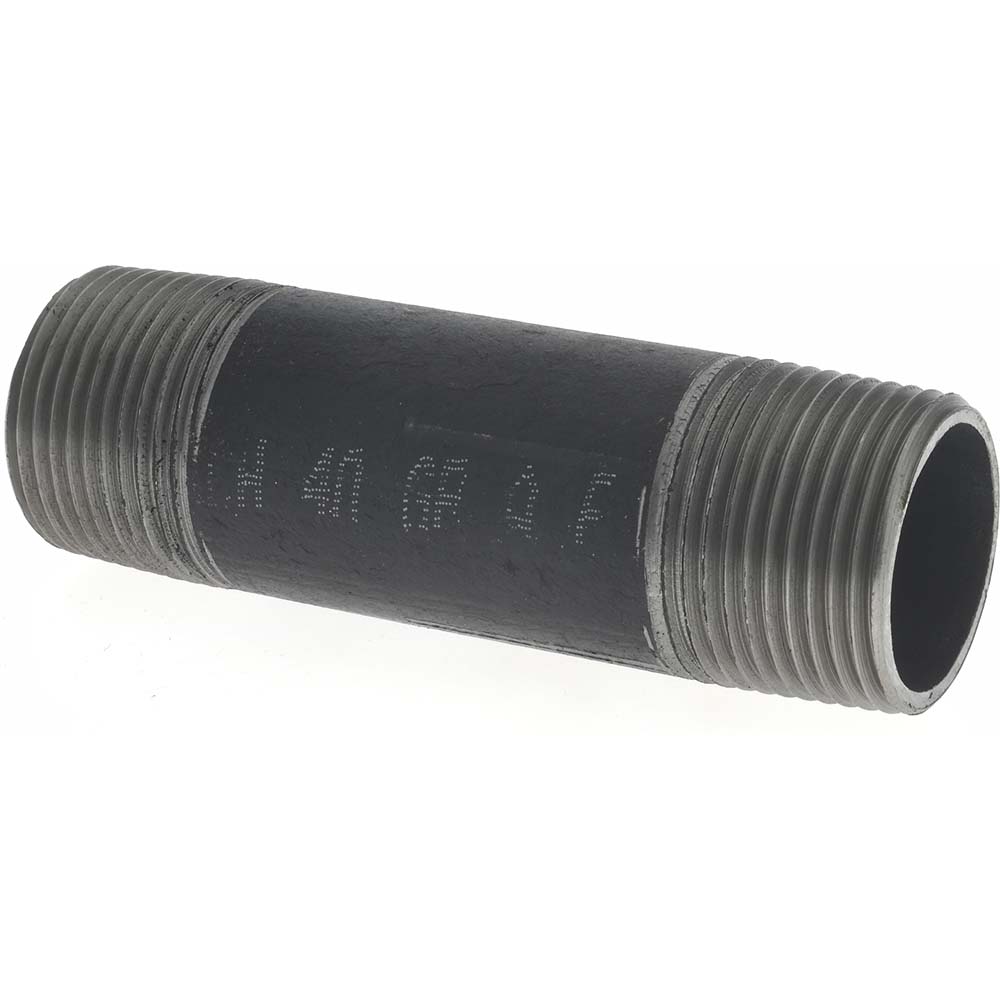 Value Collection Black Pipe Nipple: 1" Dia x 1-1/2" Long, Schedule 80 - XNB06001