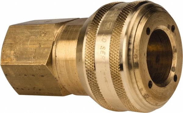 Parker Pneumatic Hose Coupling: 3/4-14, 3/4" Body Dia, Industrial Interchange - B39