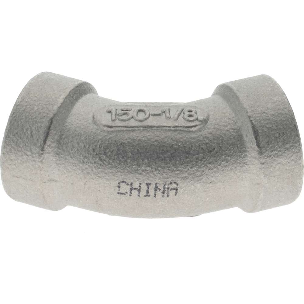 Merit Brass Pipe 45 deg Elbow: 1/8", 304 Stainless Steel - K402-02