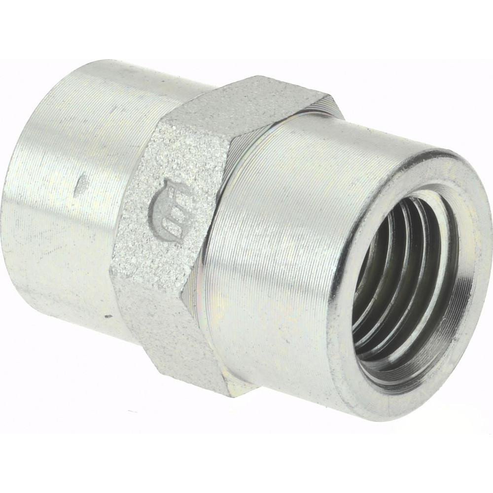 Brennan Industrial Pipe Coupling: 1/4 x 1/4" Female Thread, FNPT x FNPT - 16040