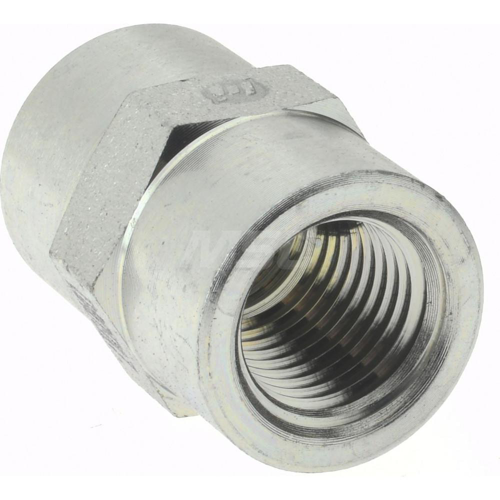 Brennan Industrial Pipe Coupling: 1/4 x 1/4" Female Thread, FNPT x FNPT - 16040