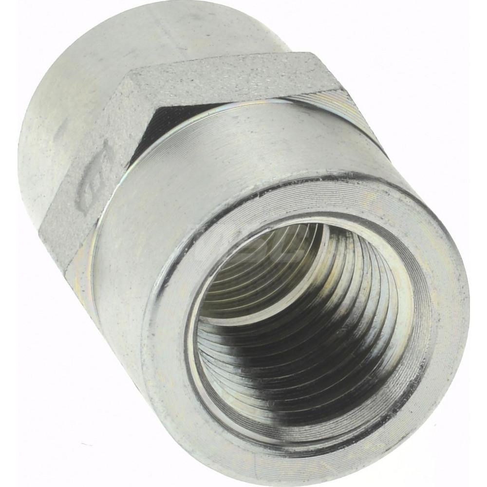 Brennan Industrial Pipe Coupling: 1/4 x 1/4" Female Thread, FNPT x FNPT - 16040