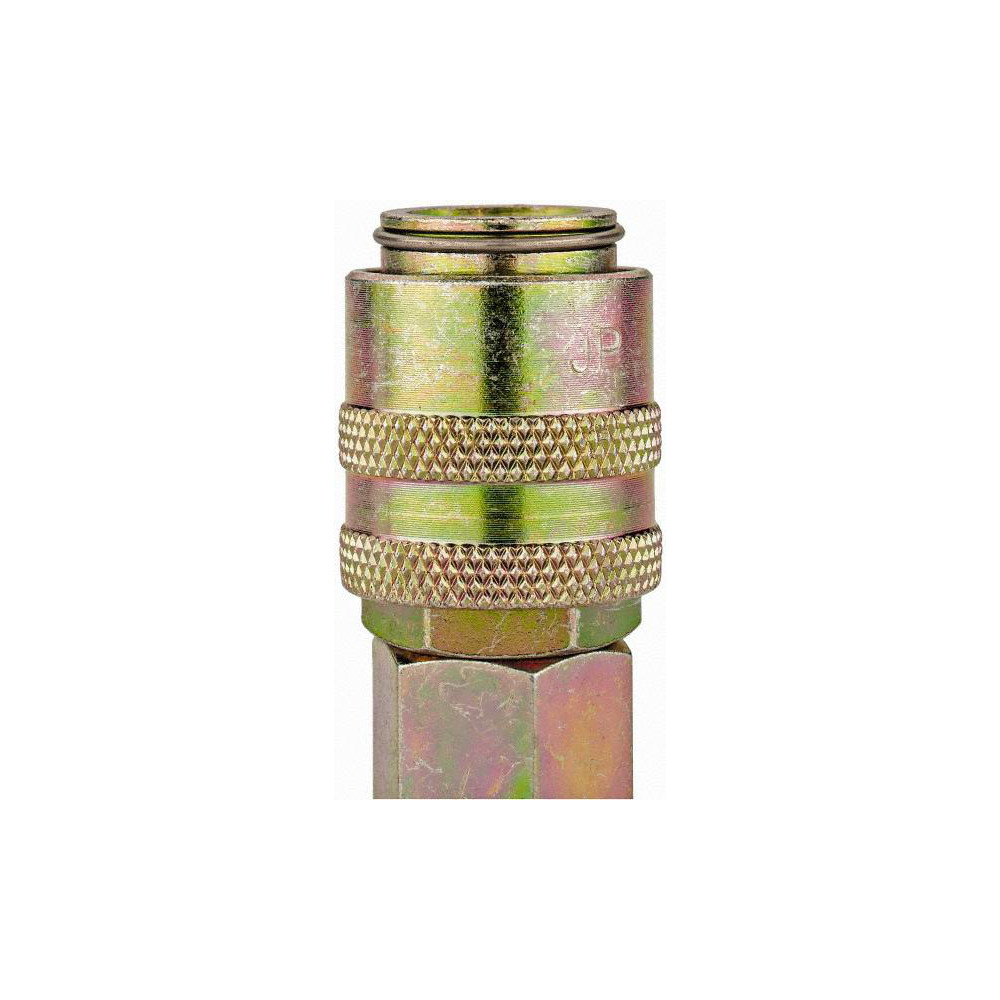 Value Collection 5 Piece 1/4" Body 1/4 NPT 215 psi Steel Industrial Pneumatic Coupling Plug Set - 2311072531