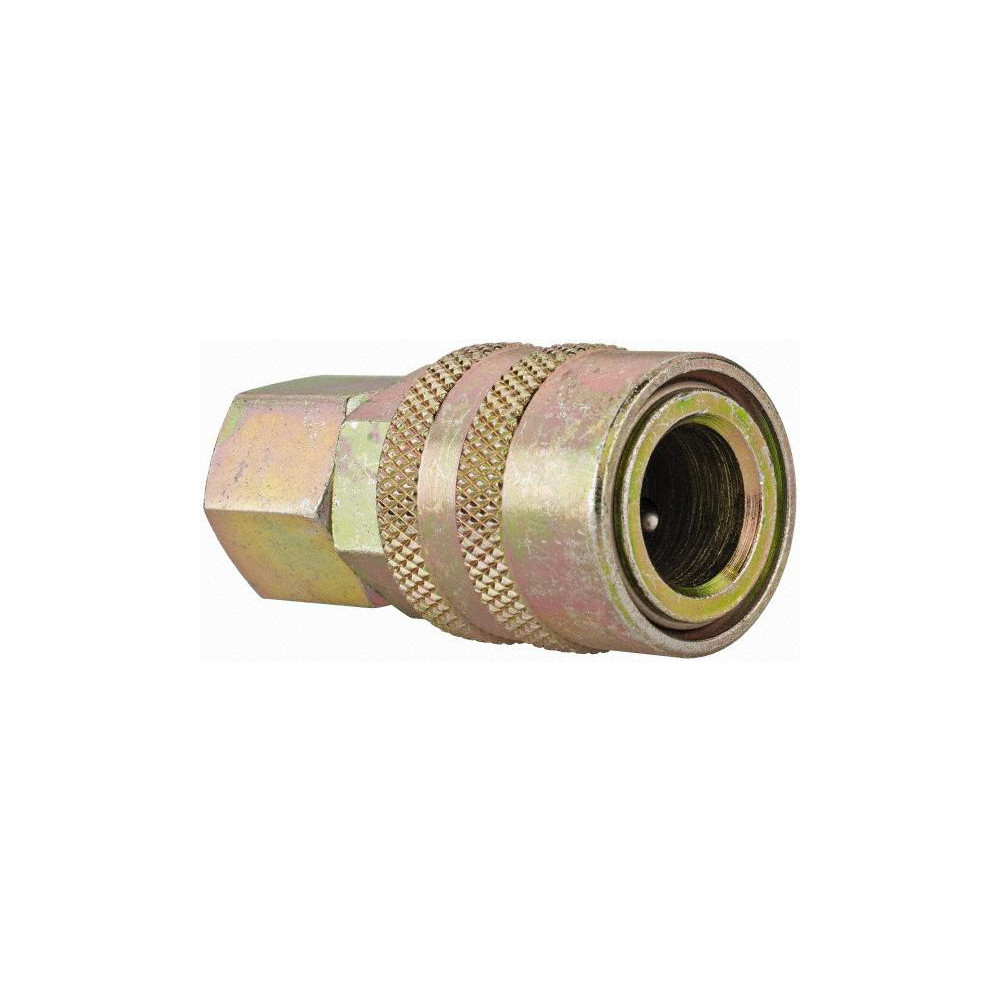 Value Collection 5 Piece 1/4" Body 1/4 NPT 215 psi Steel Industrial Pneumatic Coupling Plug Set - 2311072531