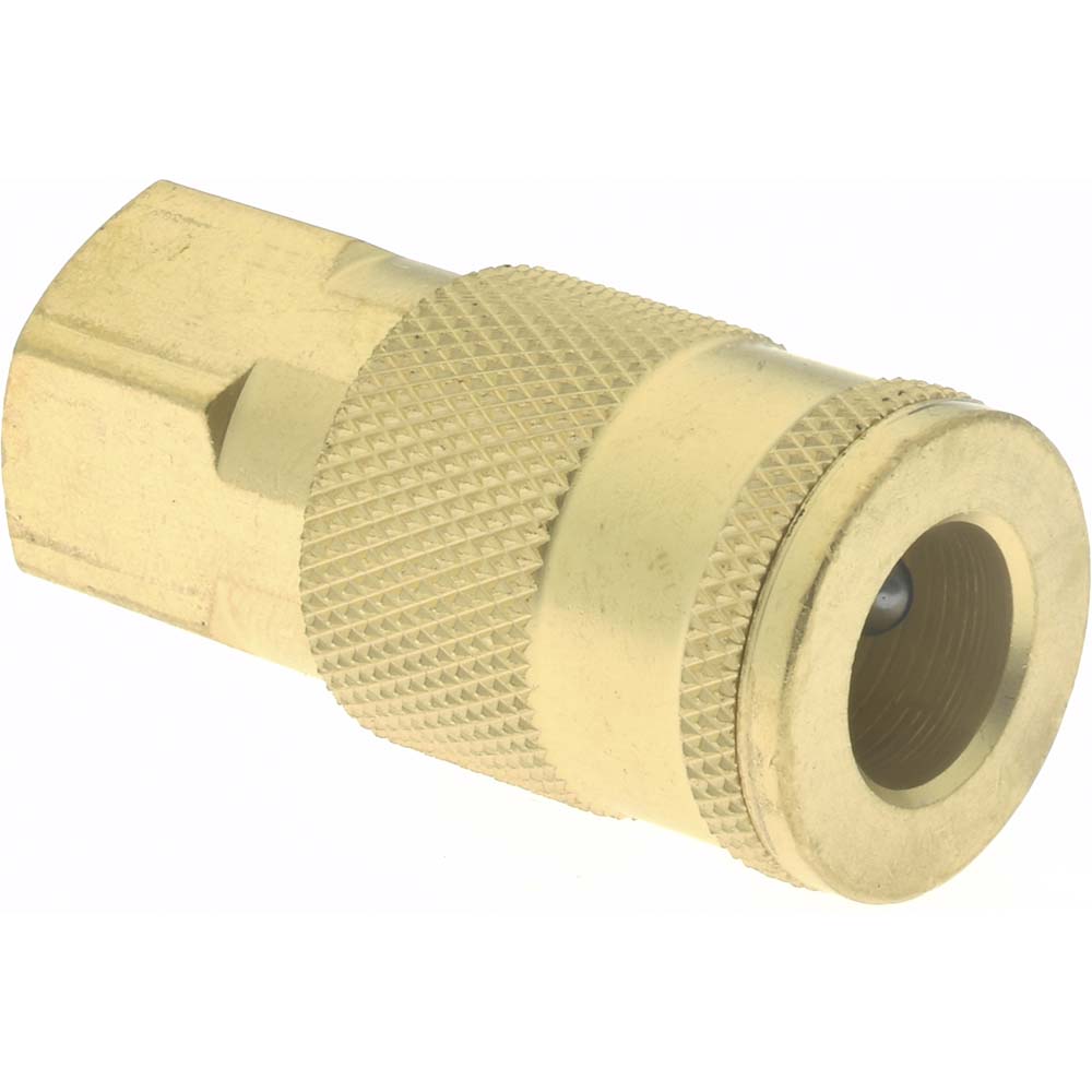 Value Collection 5 Piece 1/4" Body 1/4 NPT 215 psi Steel Industrial Pneumatic Coupling Plug Set - 2311072531