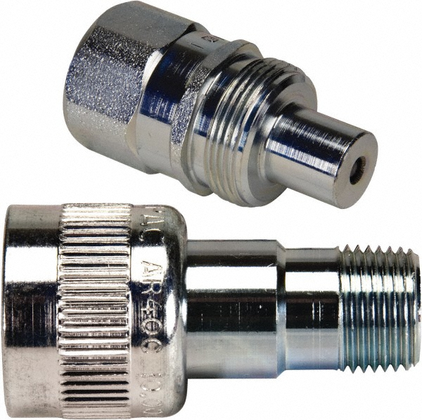 Value Collection Hydraulic Hose High-Flow Coupler Set: 3/8", 10,000 psi - PS-MH-HPC1-086