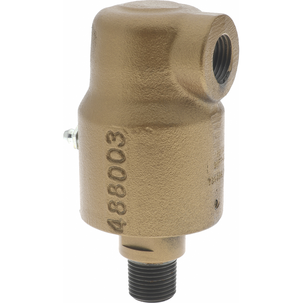 Duff-Norton 3/8 NPT Right Hand Rotor Thread, 3/8" NPT Port, 4-3/8" Body Length, Single Flow, General Purpose, Rotary Union - 730444C