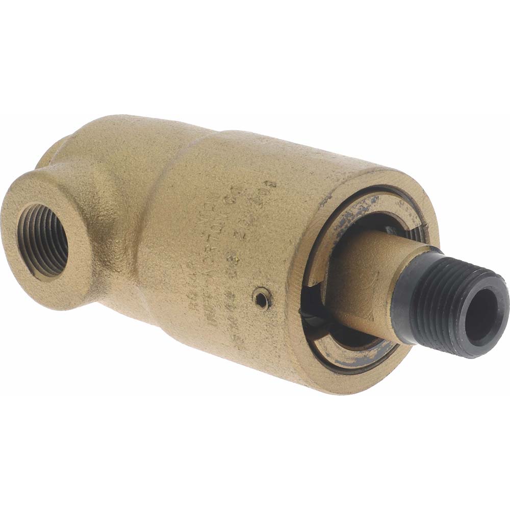 Duff-Norton 3/8 NPT Right Hand Rotor Thread, 3/8" NPT Port, 4-3/8" Body Length, Single Flow, General Purpose, Rotary Union - 730444C