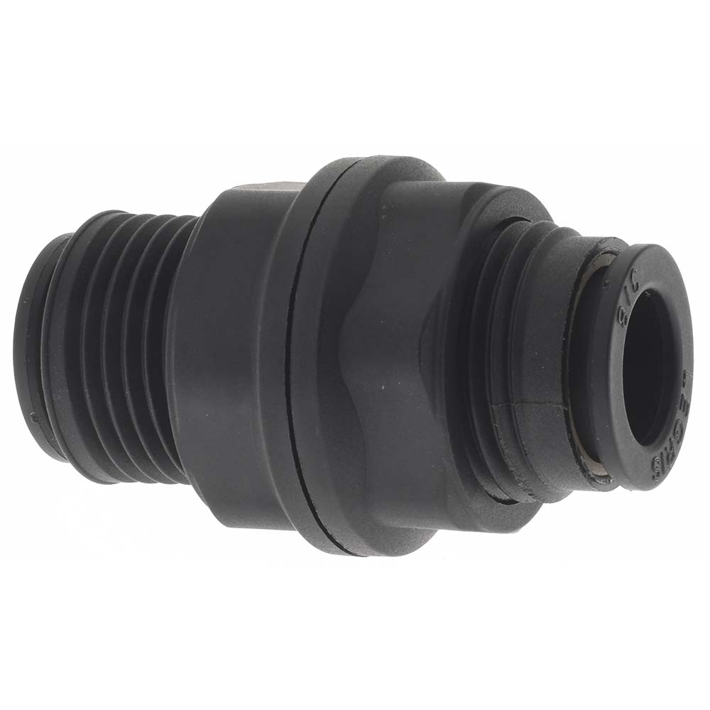 Legris Push-to-Connect Tube x Tube Fitting: Bulkhead Union, 3/8" OD - 3116 60 00