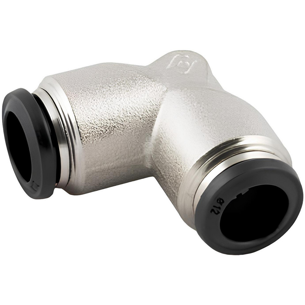 Aignep USA Push-to-Connect Tube x Tube Fitting: Union Elbow, 8.00 mm OD - 50130N-8