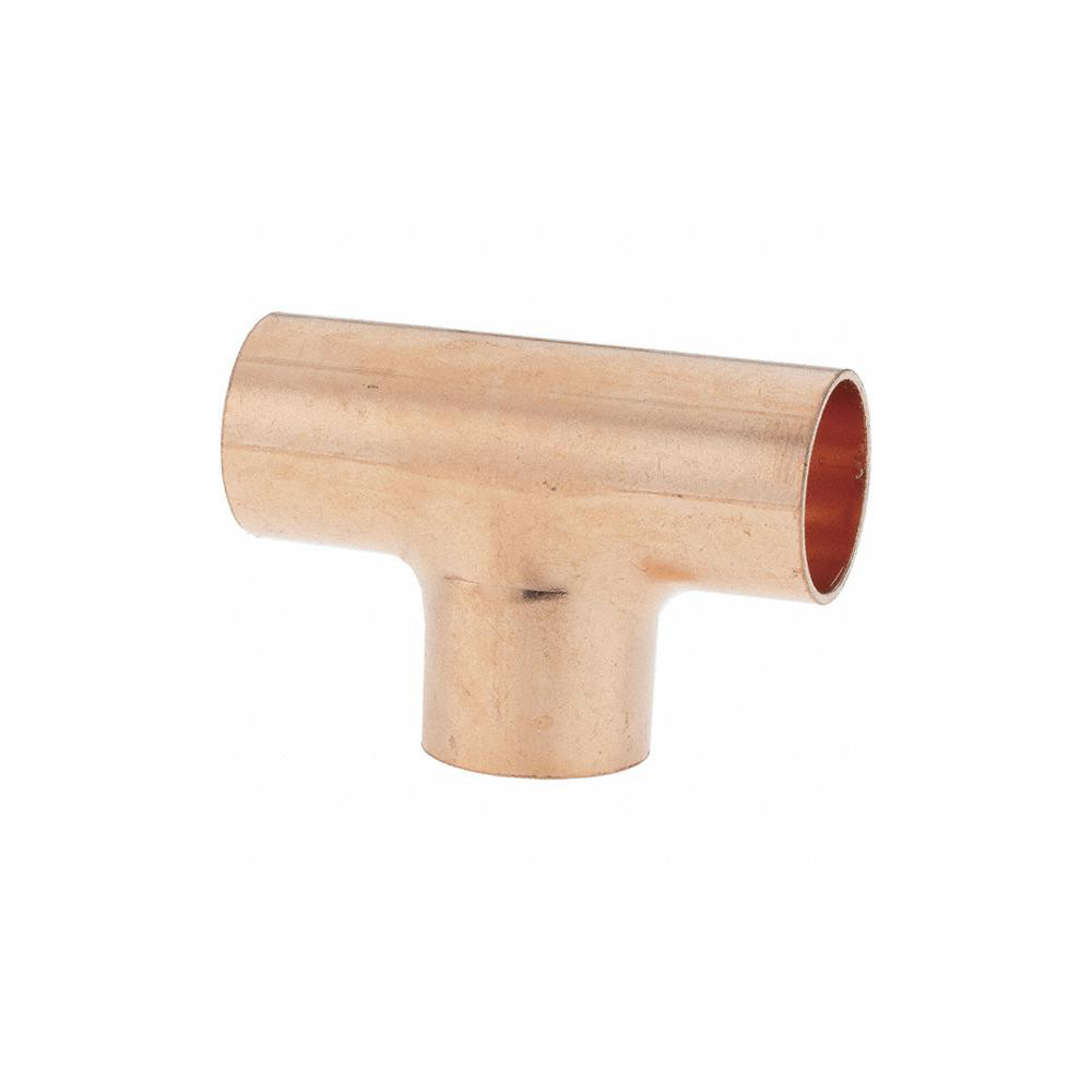 Value Collection Wrot Copper Pipe Tee: 1/2" x 1/2" x 1/2" Fitting, C x C x C - BDNA-15878
