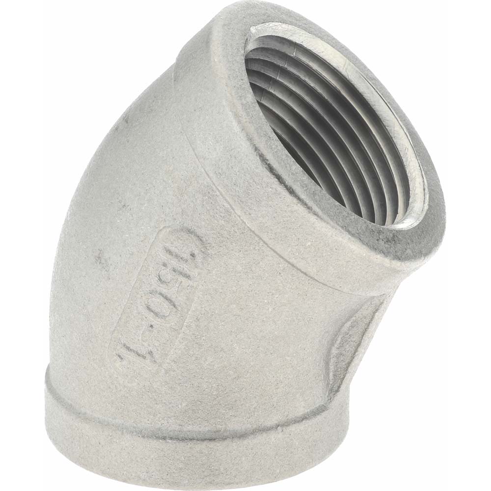 Merit Brass Pipe 45 deg Elbow: 1", 316 Stainless Steel - K602-16