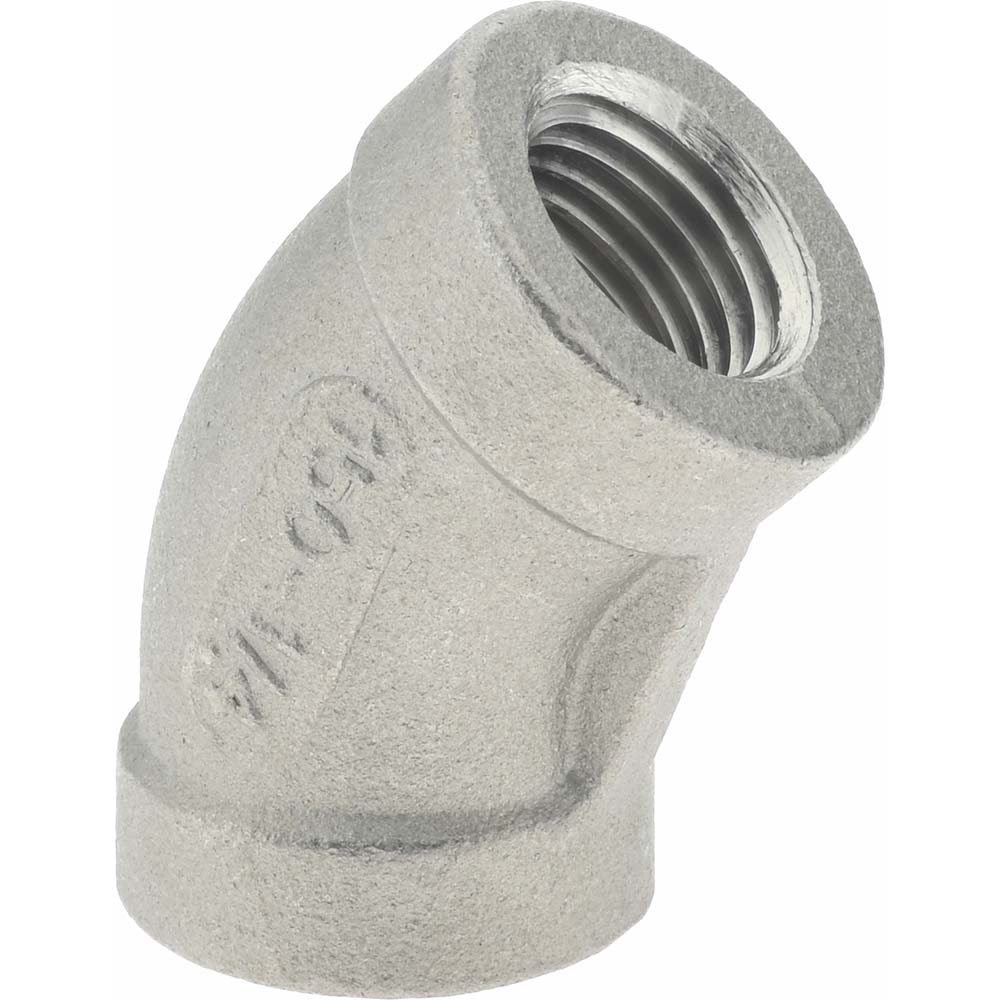 Merit Brass Pipe 45 deg Elbow: 1", 316 Stainless Steel - K602-16