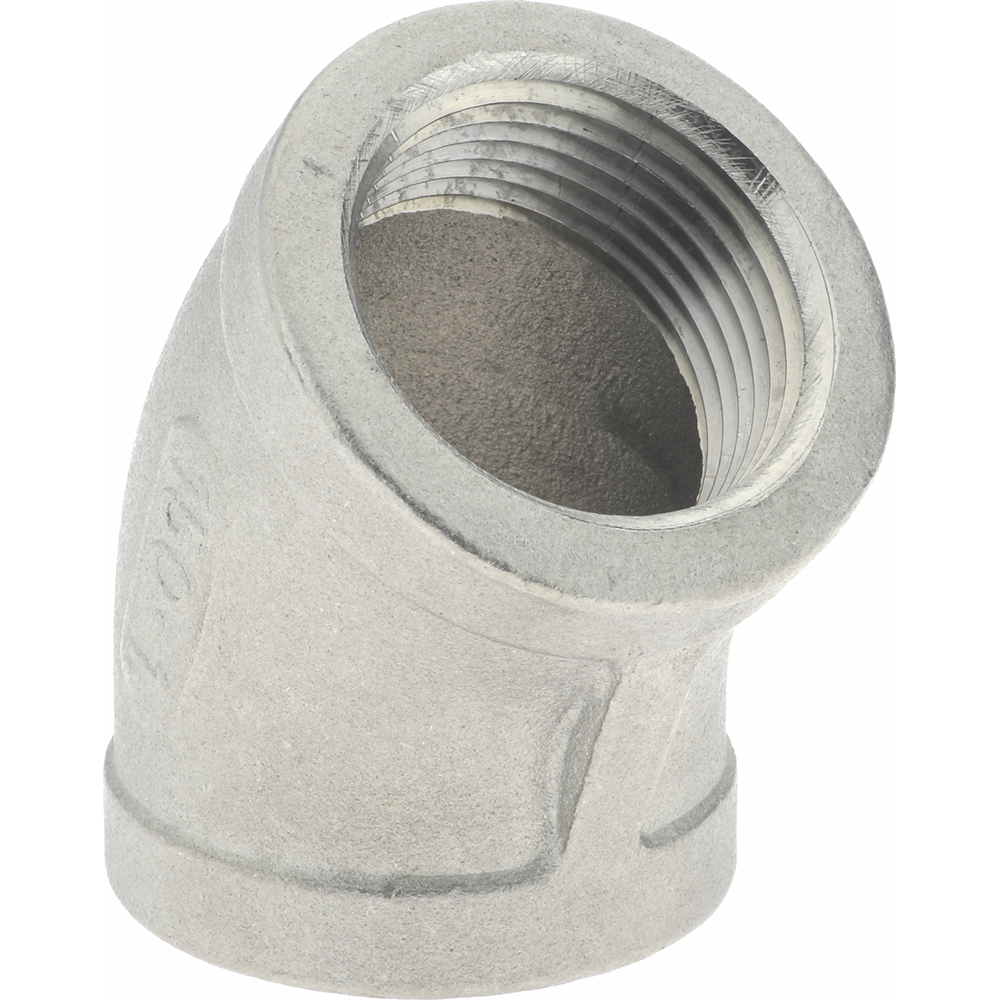 Merit Brass Pipe 45 deg Elbow: 1", 316 Stainless Steel - K602-16