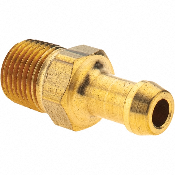 Eaton Barbed Hose Fitting: 1/4" x 3/8" ID Hose, Male Rigid - 05706B-104