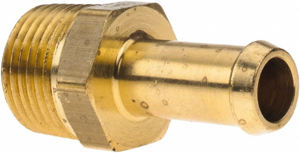 Eaton Barbed Hose Fitting: 1/4" x 3/8" ID Hose, Male Rigid - 05706B-104