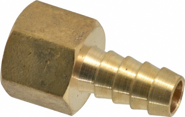 Eaton Barbed Hose Fitting: 1/4" x 3/8" ID Hose, Male Rigid - 05706B-104